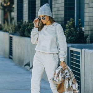 KENDRY PLUSH KNIT PULLOVER - IVORY